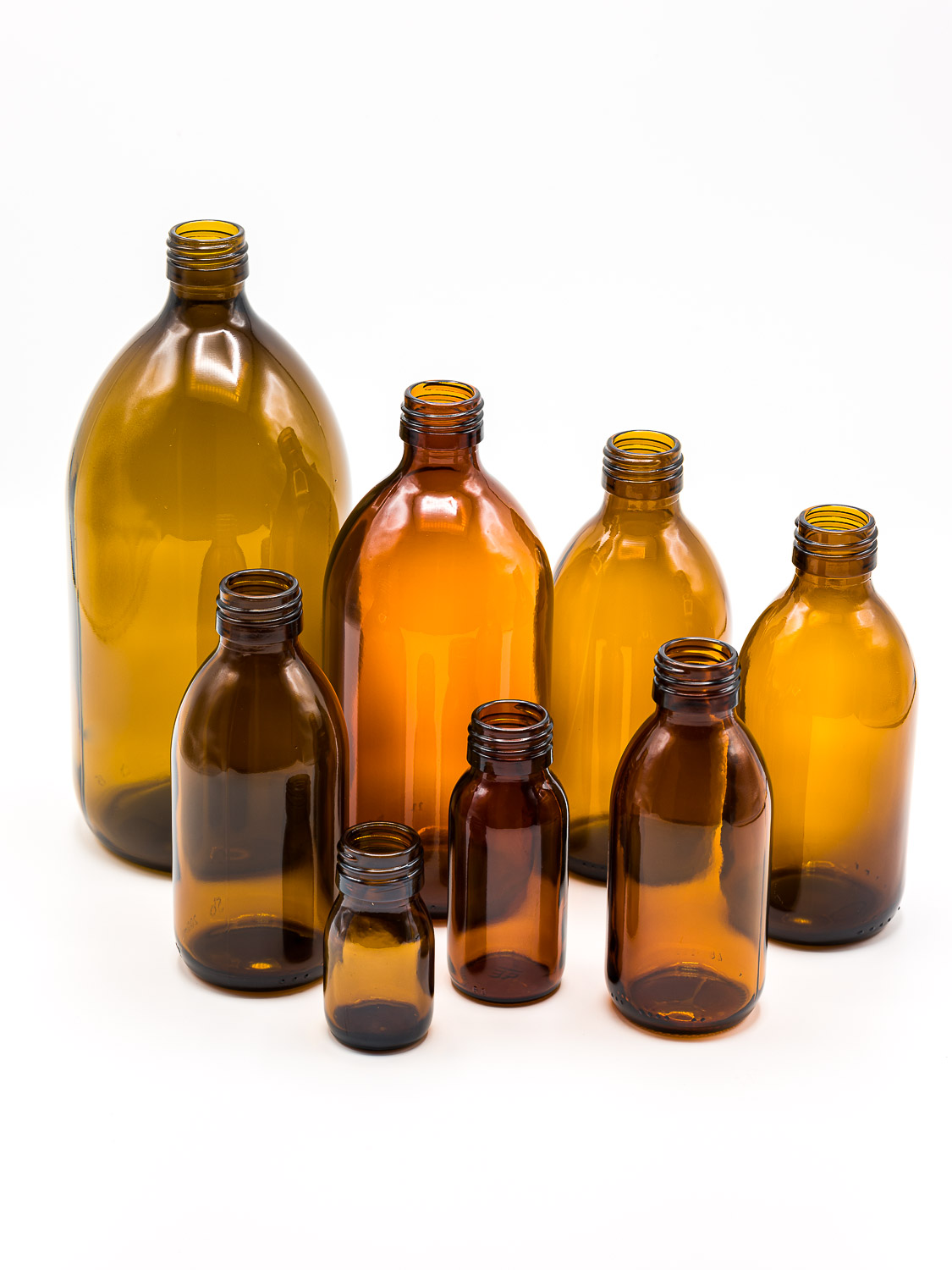 fles bruin glas model OBUS PP28