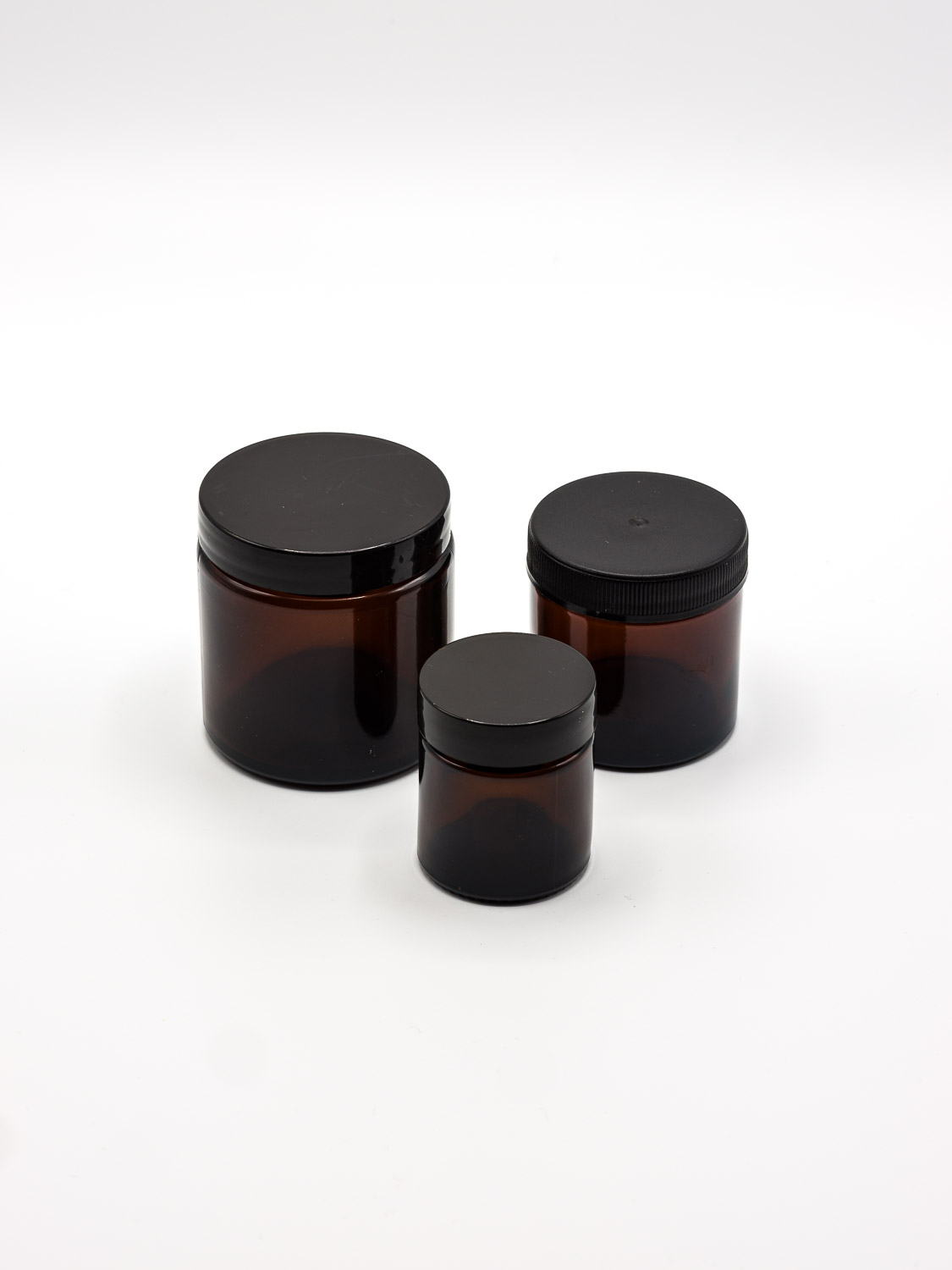 zalfpotten bruin glas (kleine verpakking)