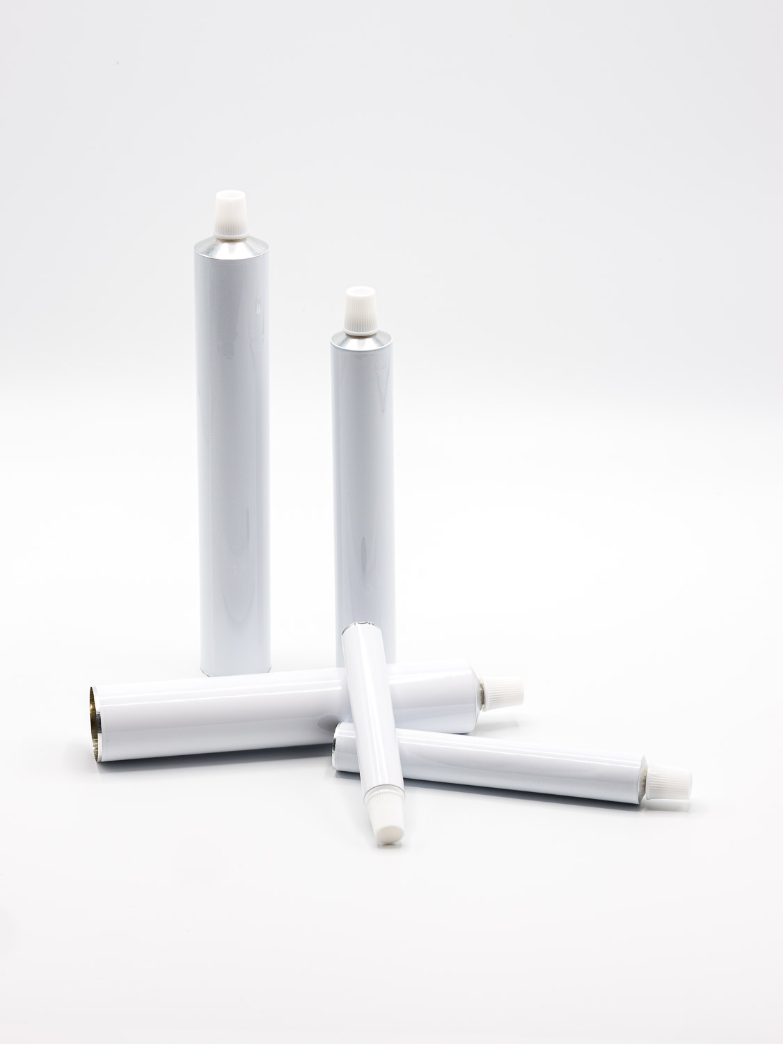 Zalftube aluminium wit conische dop M9